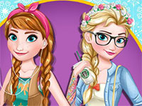 Игра Современные Анна и Эльза Игра Современные Анна и Эльза